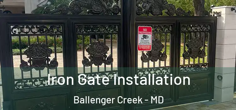 Iron Gate Installation Ballenger Creek - MD